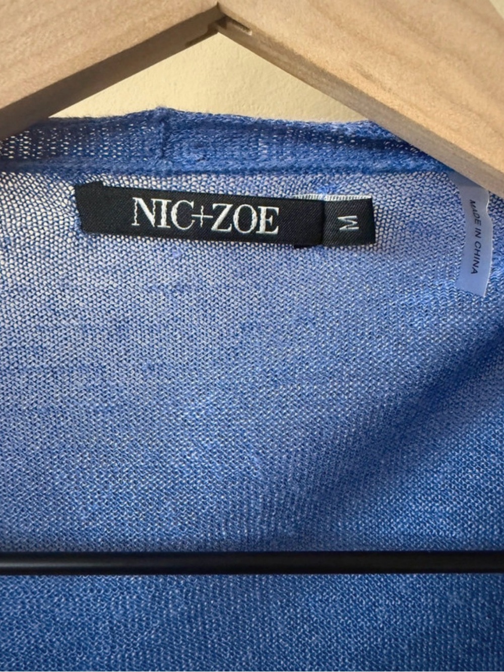NWT - Nic+Zoe Linen Blend Lightweight Cardigan, Size M - Picture 2 of 5